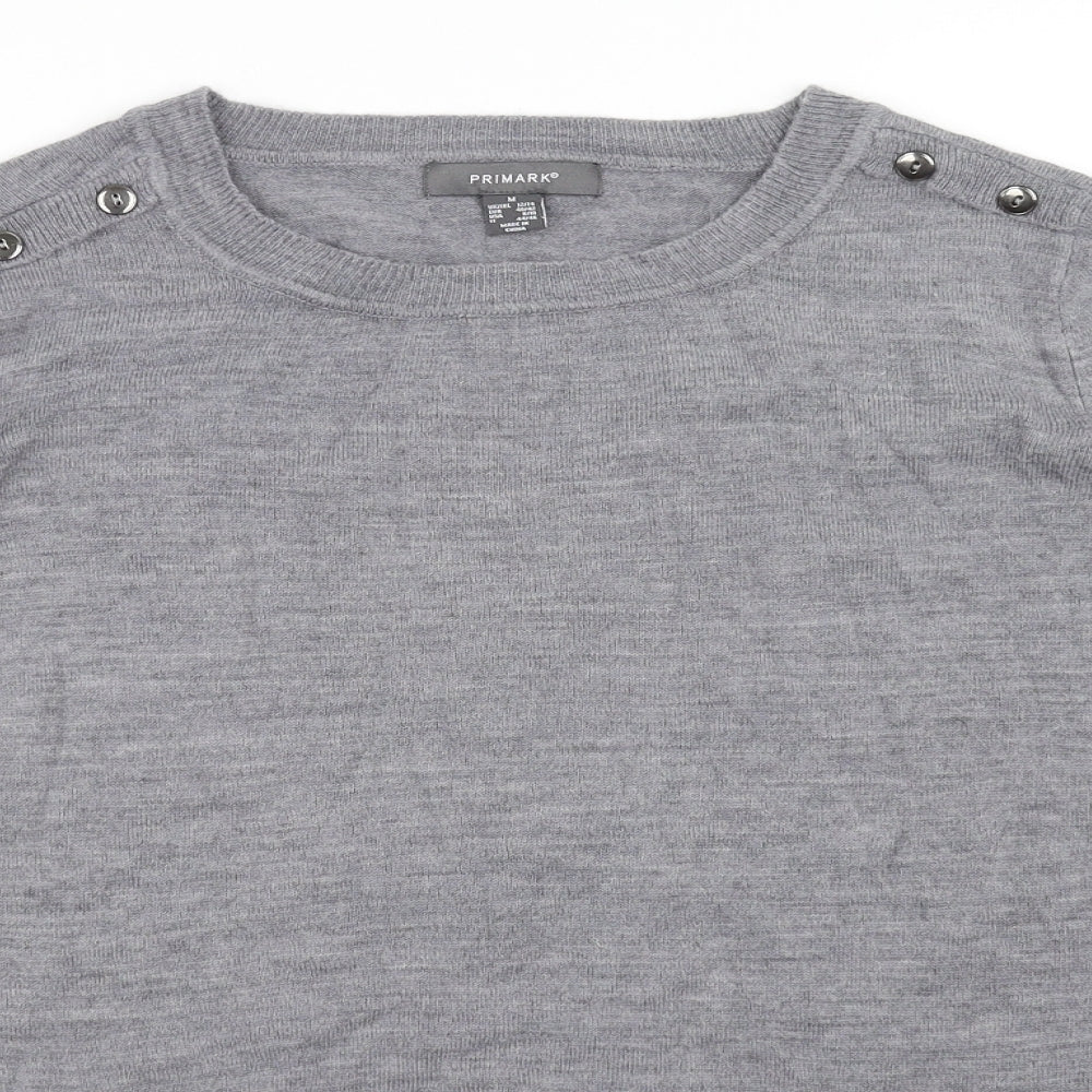 Primark Womens Grey   Pullover Jumper Size M