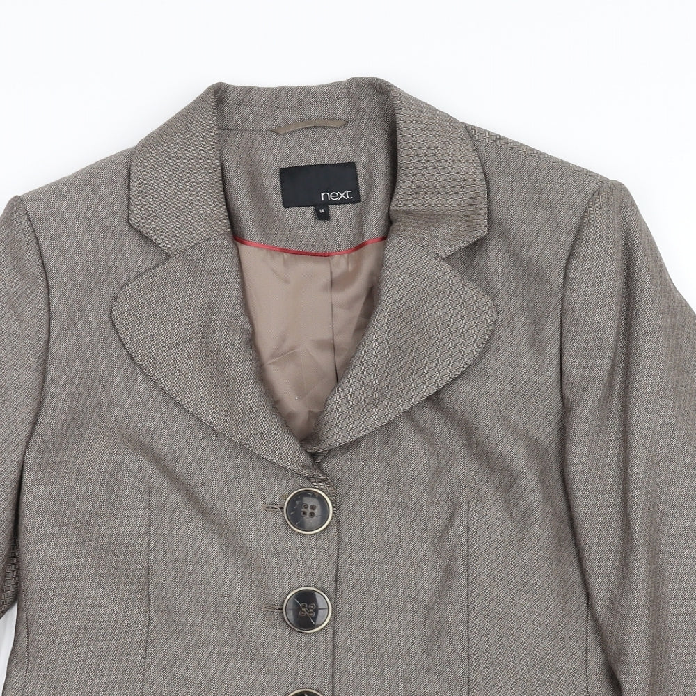 NEXT Womens Brown   Jacket Coat Size 14