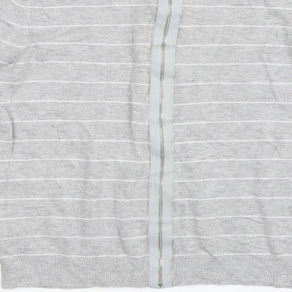 Preloved Warehouse Womens Grey Striped  Pullover Jumper Size 12 - Label