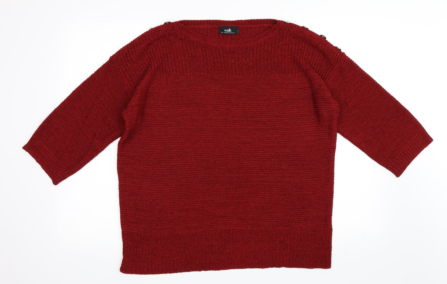 Wallis Womens Red   Pullover Jumper Size L