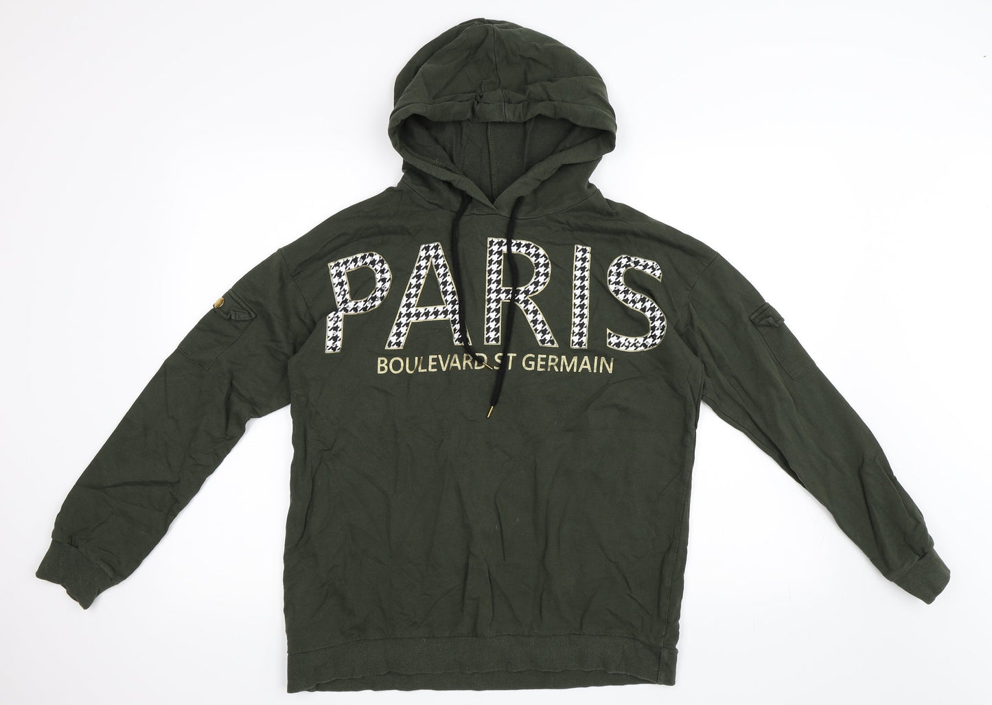 Select Womens Green   Pullover Hoodie Size 12