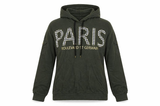 Select Womens Green   Pullover Hoodie Size 12