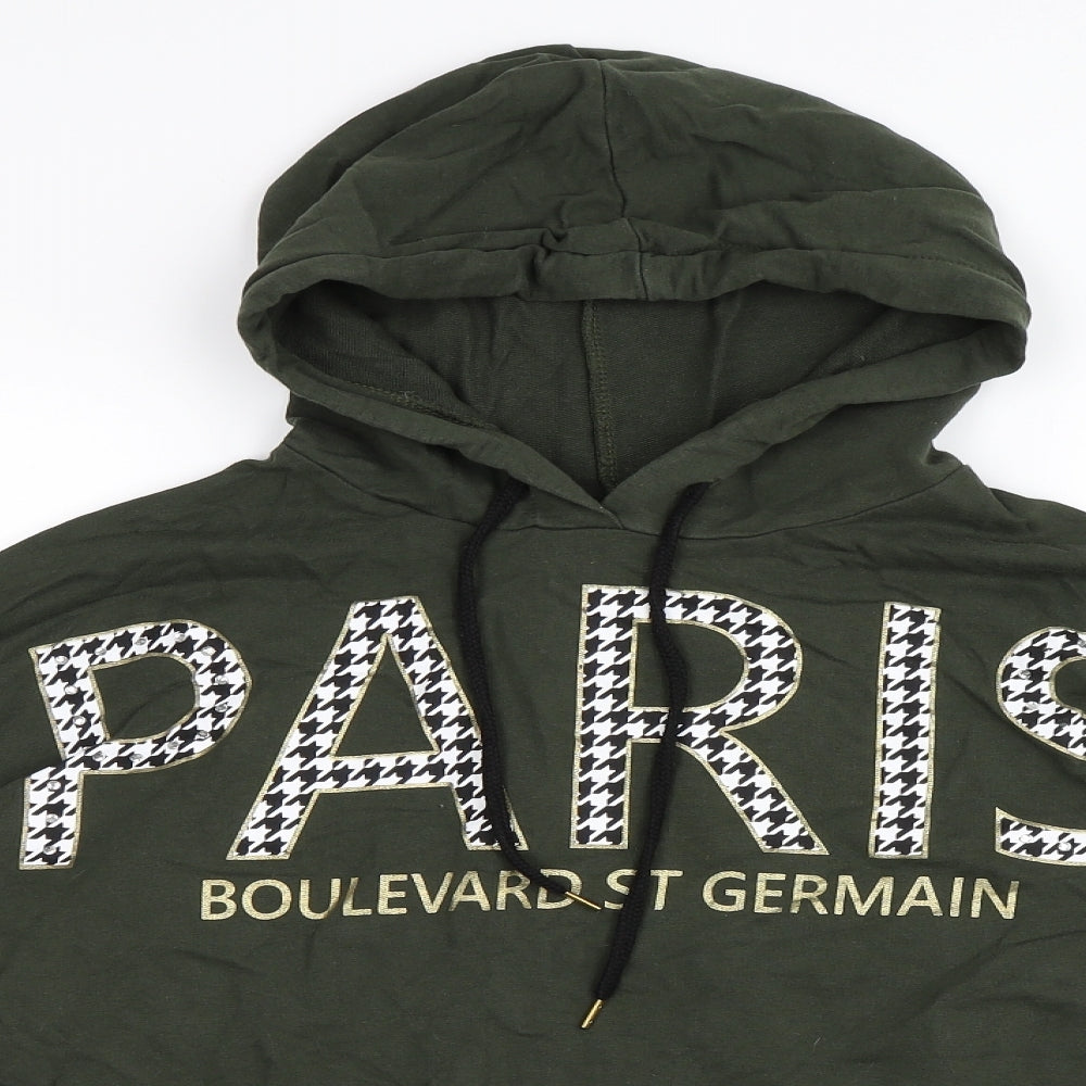 Select Womens Green   Pullover Hoodie Size 12