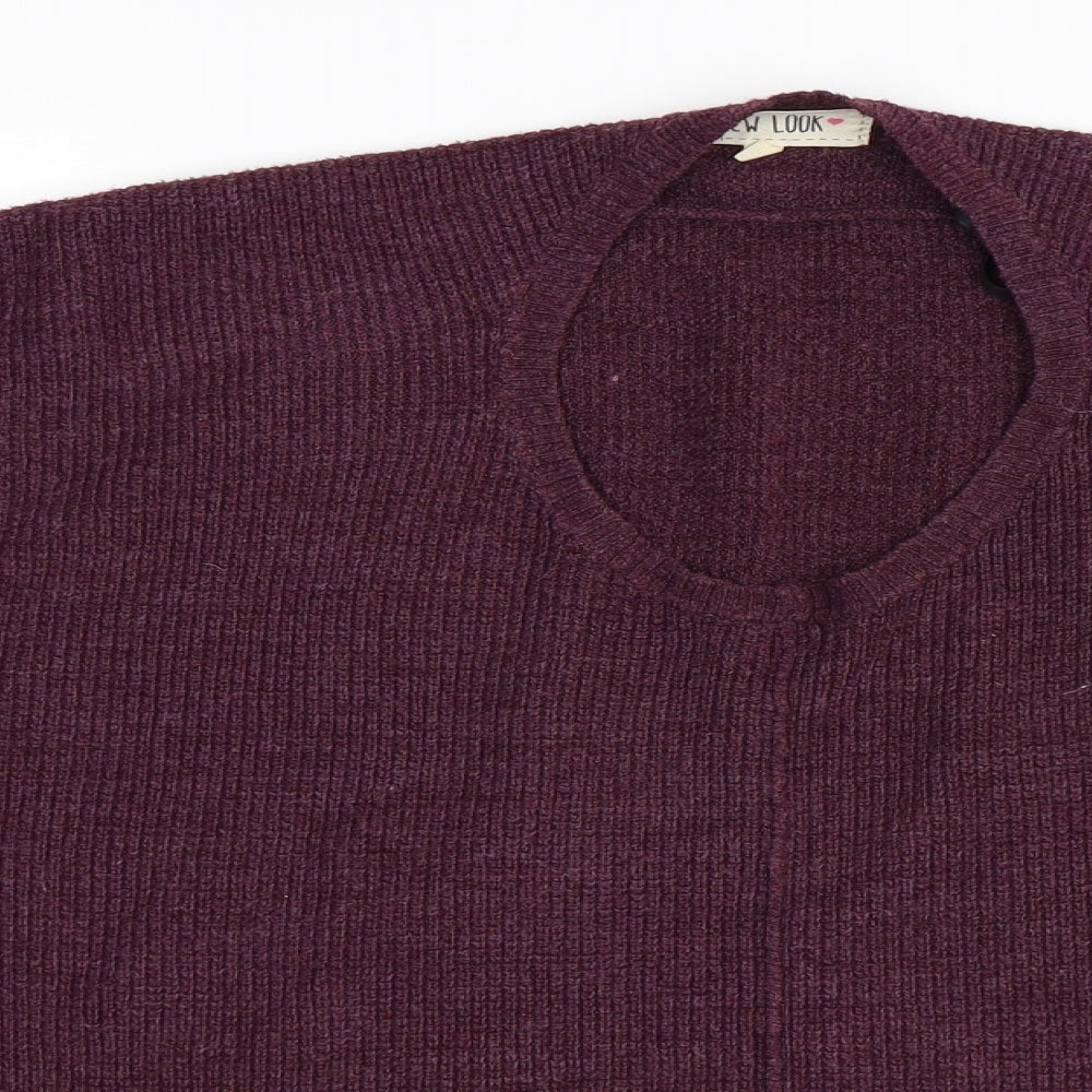 Newlook Womens Purple   Pullover Jumper Size 8