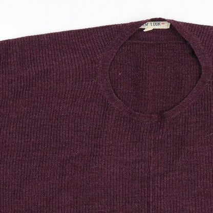 New Look Womens Purple   Pullover Jumper Size 8