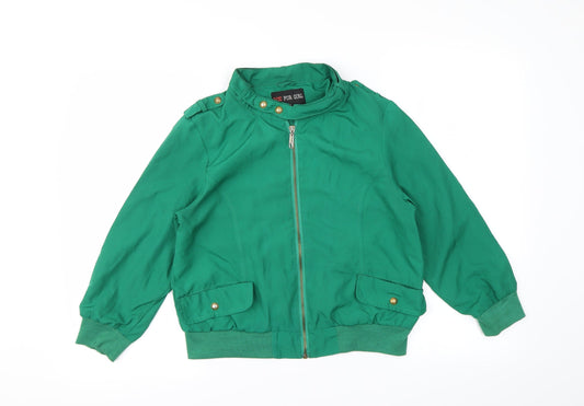 RCC Fashion Womens Green   Rain Coat Coat Size M