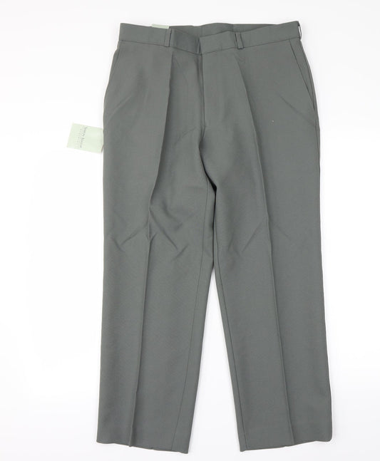 Simon Taylor Mens Green   Dress Pants Trousers Size S L30 in