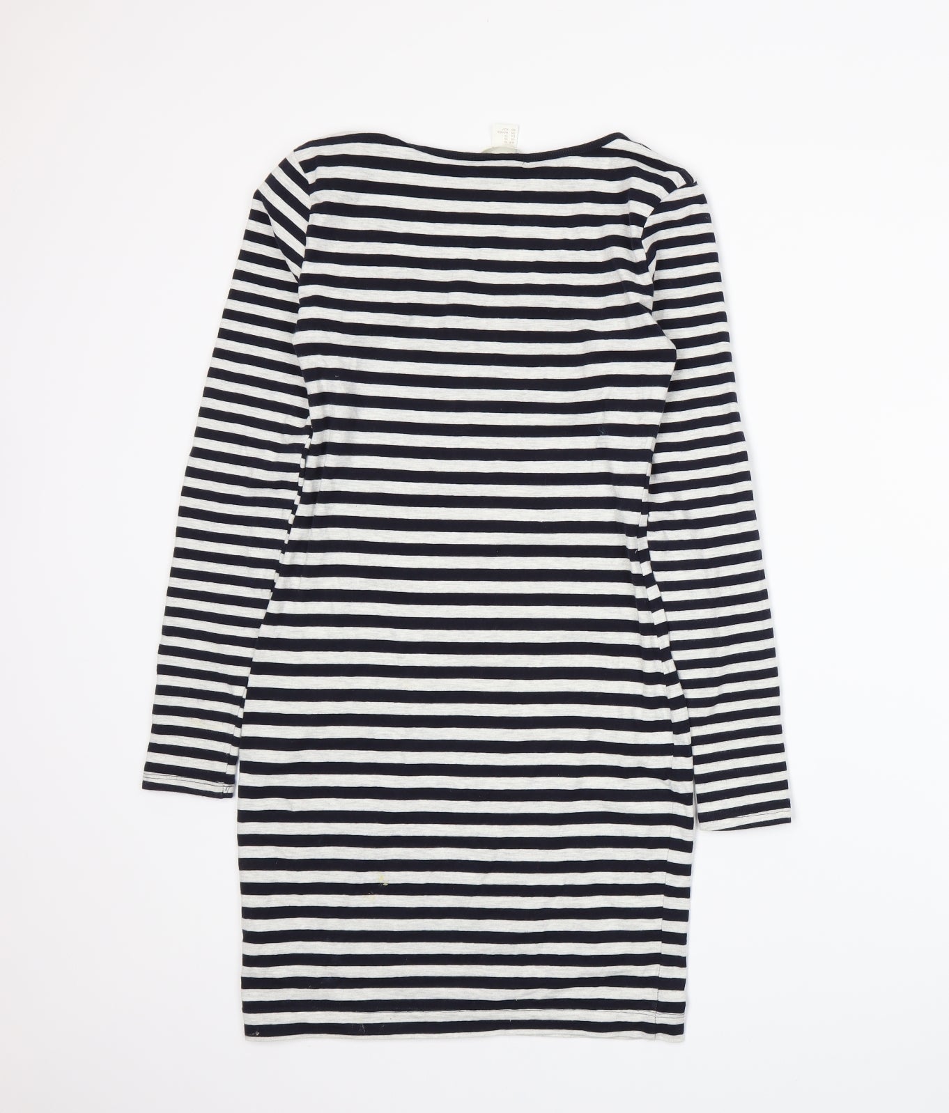 h&m striped long sleeve dress H&M Womens Blue Striped T-Shirt Dress Size XS – Prewornwholesale