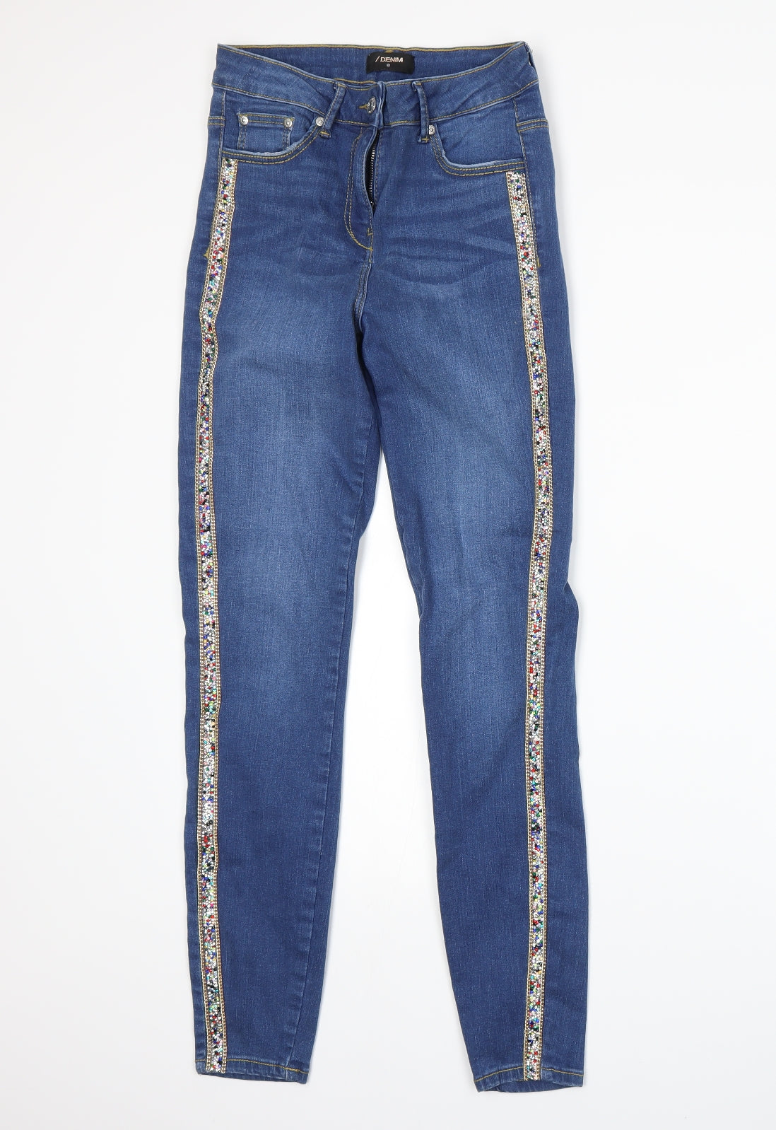 /Denim Womens Blue   Skinny Jeans Size 8 L28 in