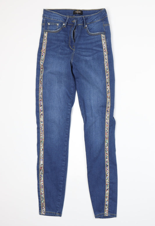 /Denim Womens Blue   Skinny Jeans Size 8 L28 in