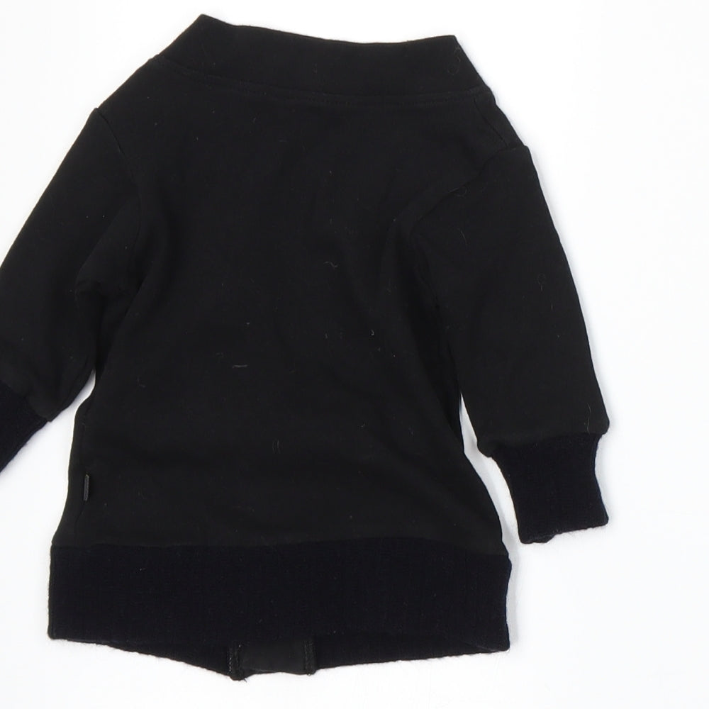electrik kidz Boys Black  Knit Cardigan Jumper Size 0-3 Months