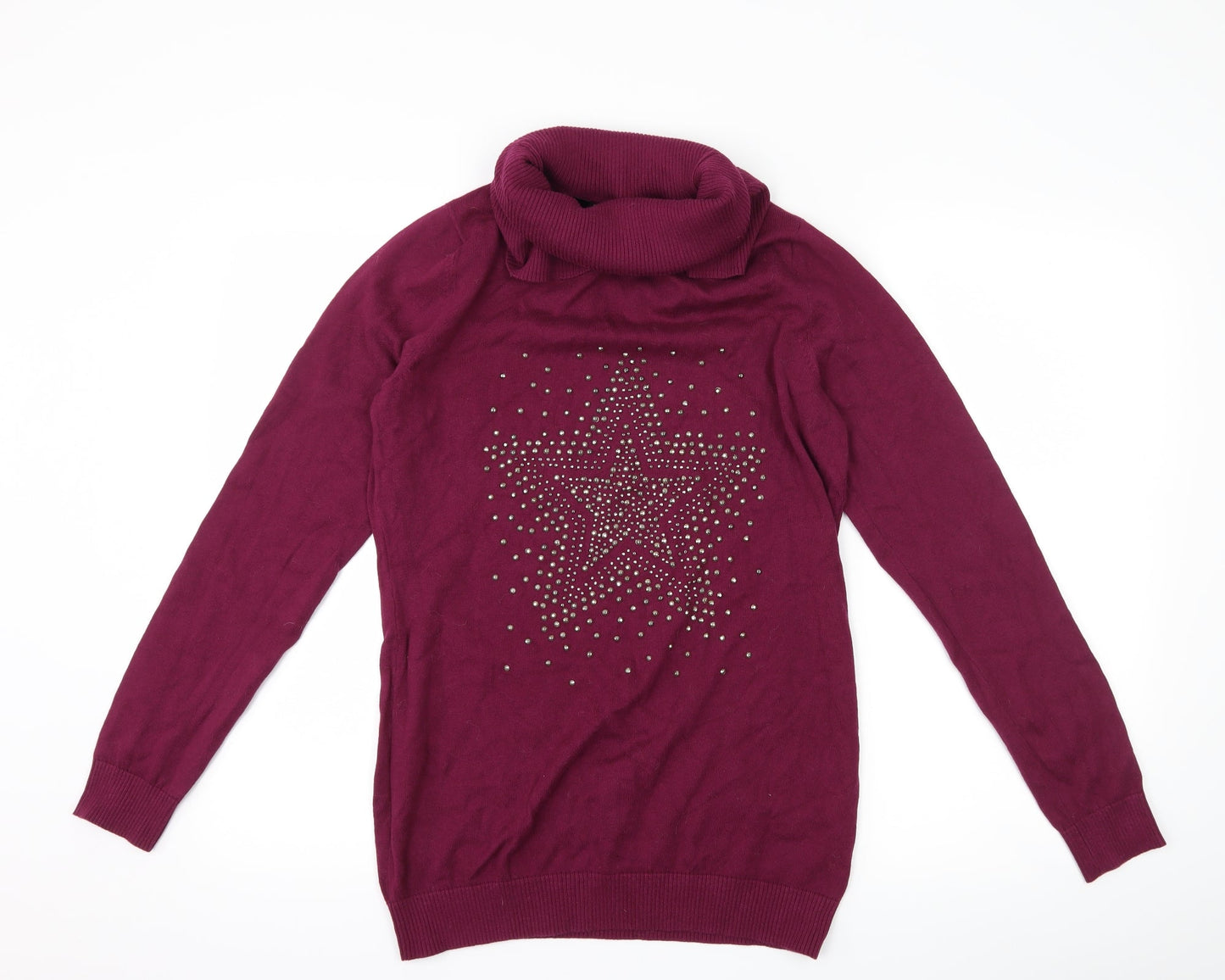 BPC Selection Womens Purple   Pullover Jumper Size S  - star