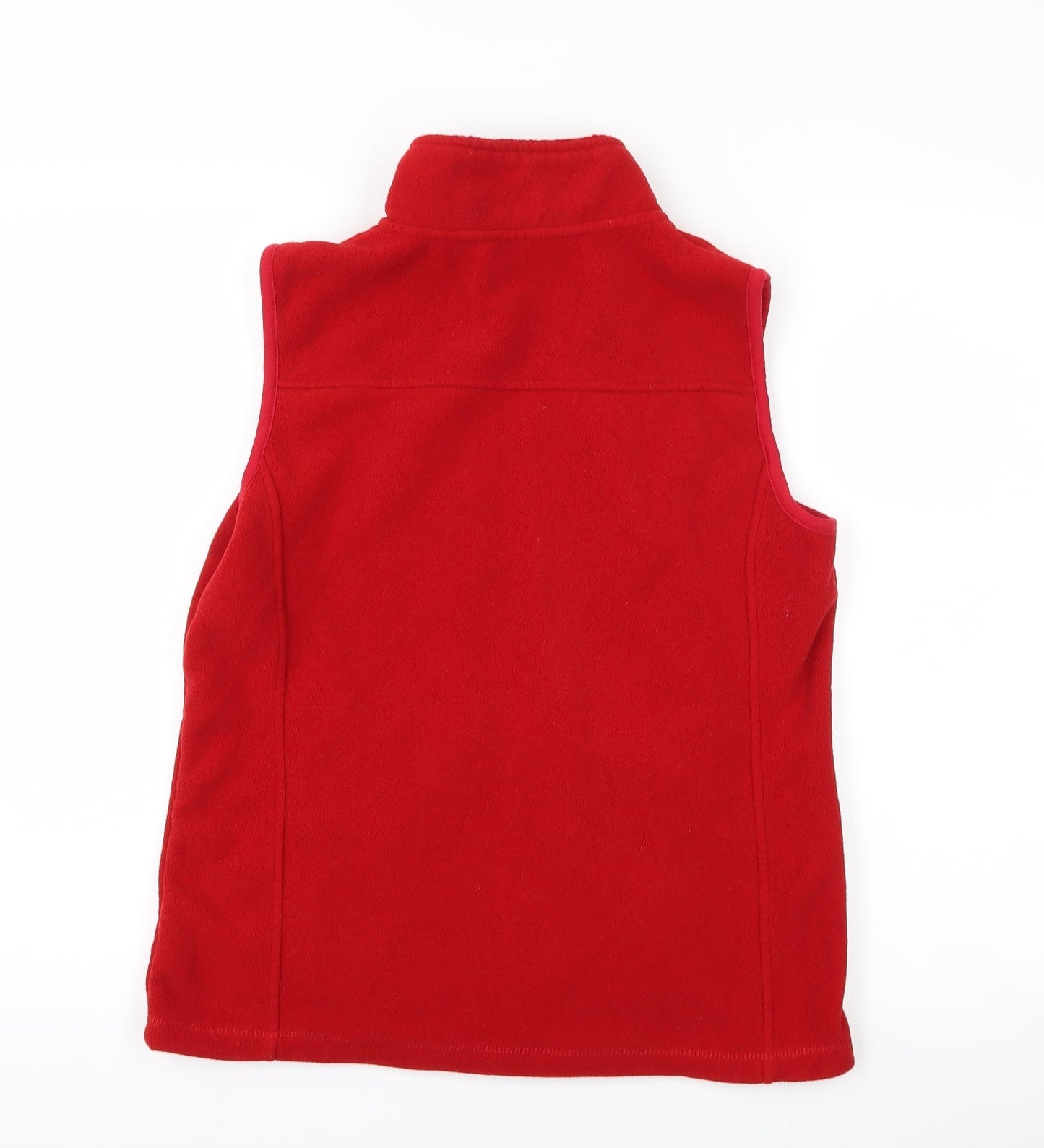 BM collection Womens Red  Fleece Gilet Coat Size 10