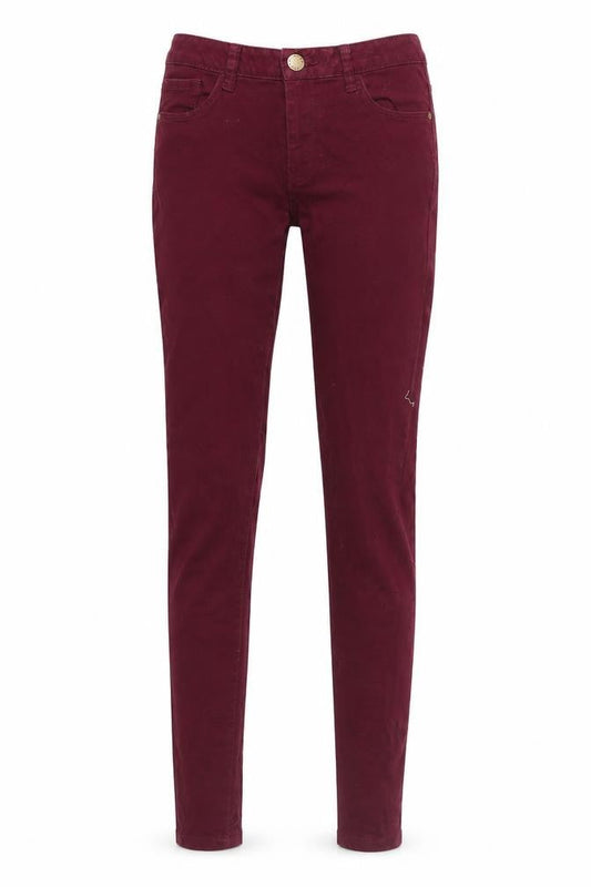 denim co Womens Purple  Denim Skinny Jeans Size 6 L26 in