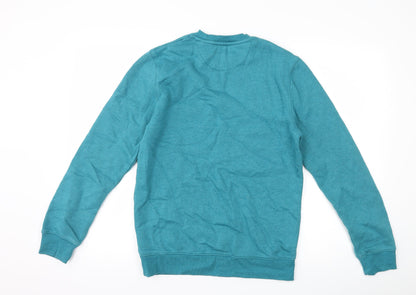 Matalan Mens Blue   Pullover Sweatshirt Size S  - graphic