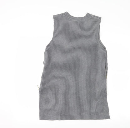 River Island Womens Grey   Basic Tank Size 8