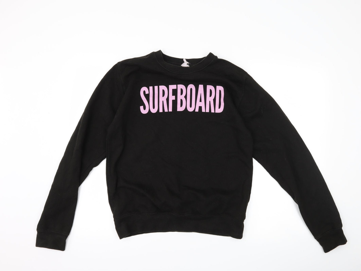 Just Hoods Womens Black   Pullover Sweatshirt Size S  - Surfboard