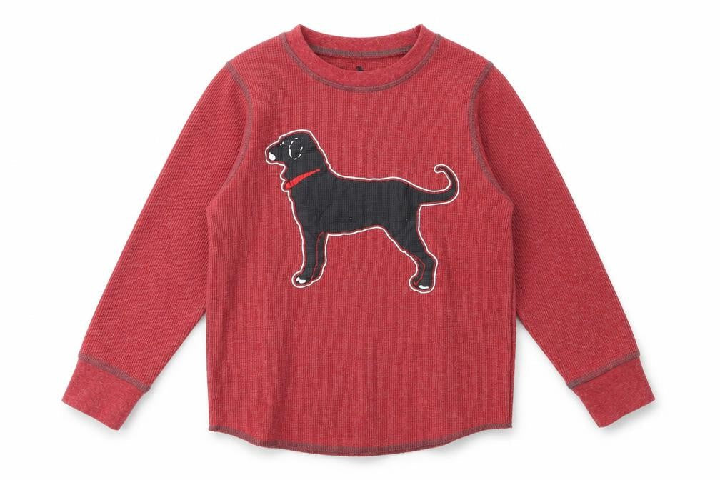 The Black Dog Boys Red   Pullover Sweatshirt Size XS  - dog