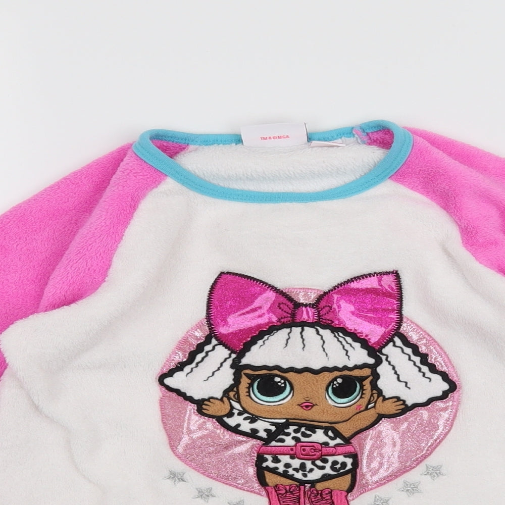 Primark Girls White Solid  Top Pyjama Top Size 9-10 Years
