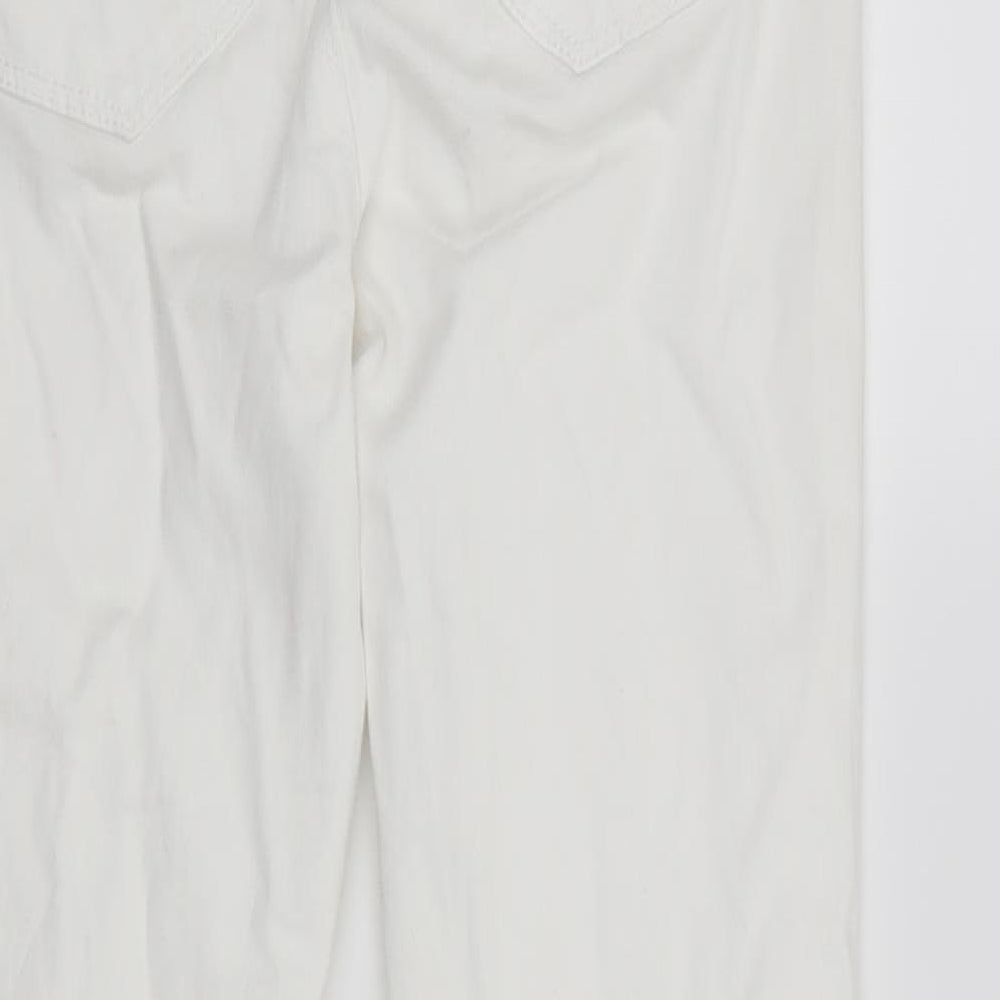 Denim & Co. Womens White   Skinny Jeans Size 10 L27 in
