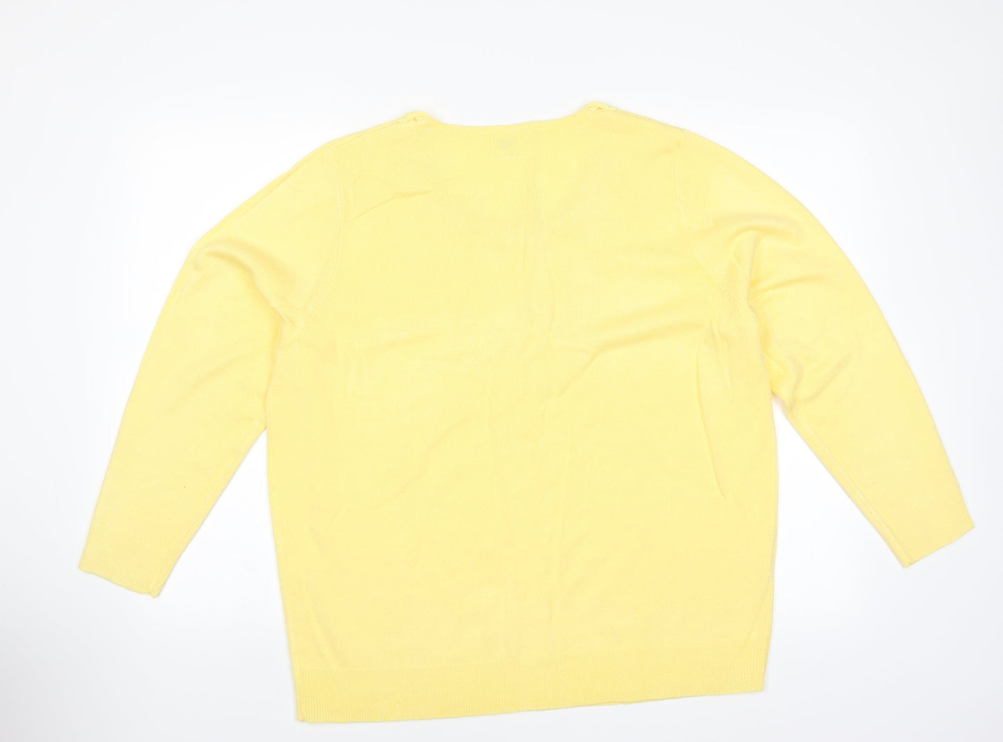 Wardrobe Womens Yellow   Pullover Jumper Size 16