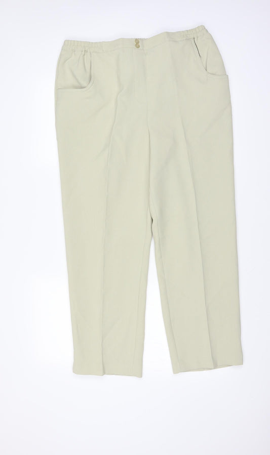 Essential Collection Womens Green   Trousers  Size 18 L27 in