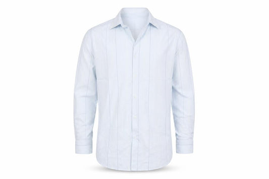 TU Mens Blue Striped   Dress Shirt Size M