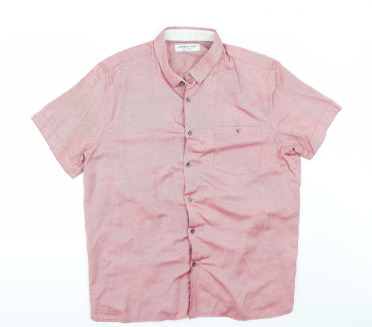 Cedar Wood State Mens Red    Button-Up Size 2XL