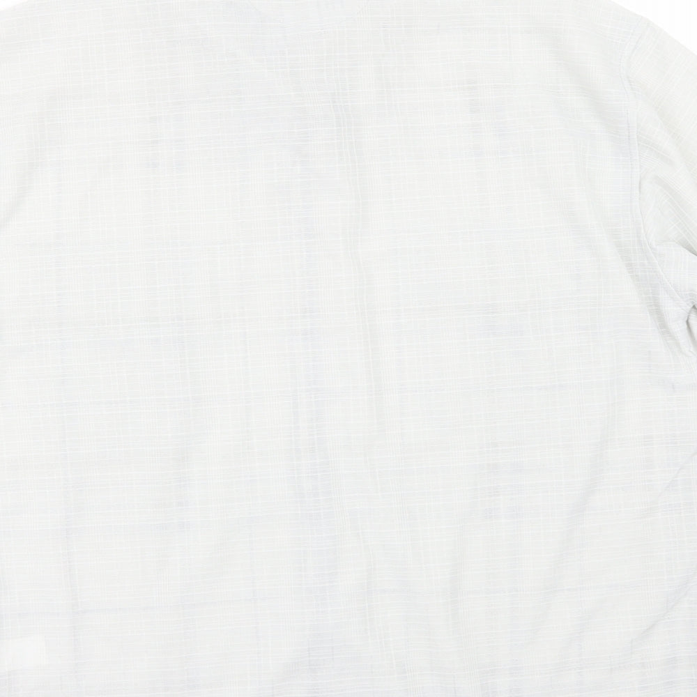 KAIDITE Mens Beige Check   Button-Up Size L