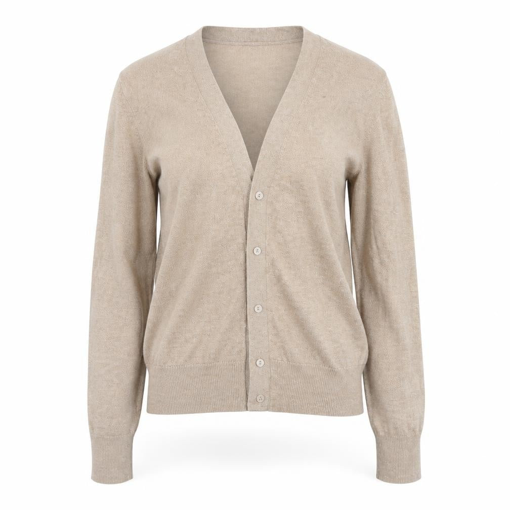 H&M Womens Beige   Henley Jumper Size XS
