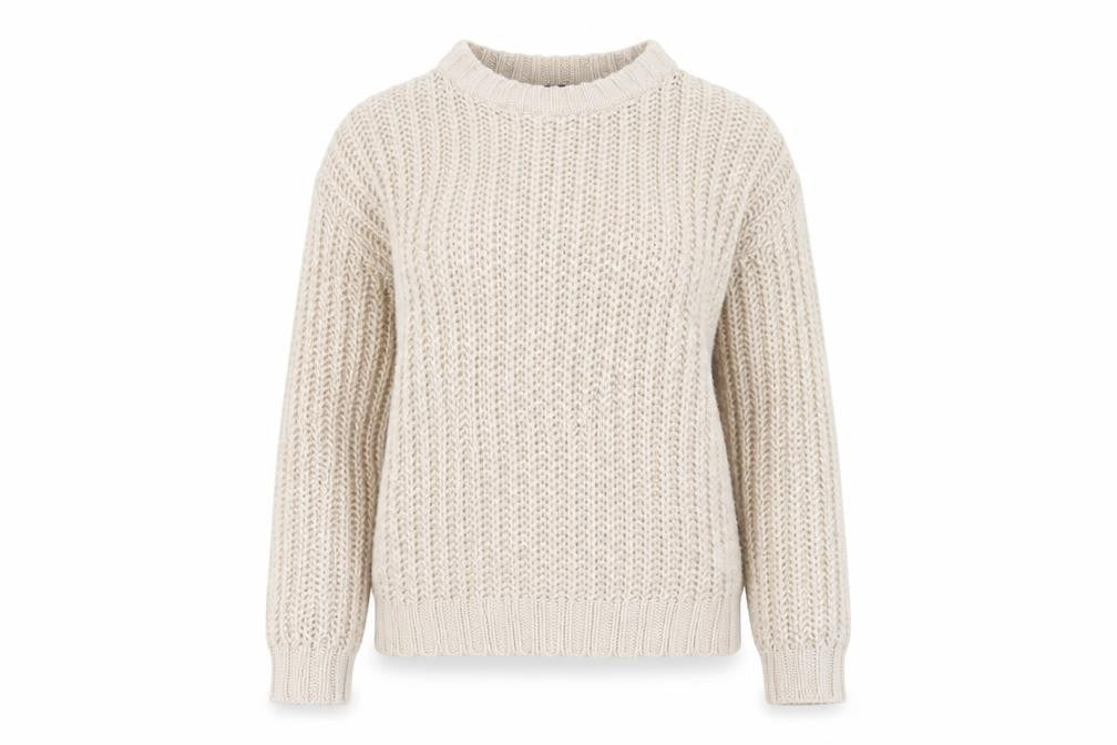 H&M Womens Ivory  Knit Pullover Jumper Size 6