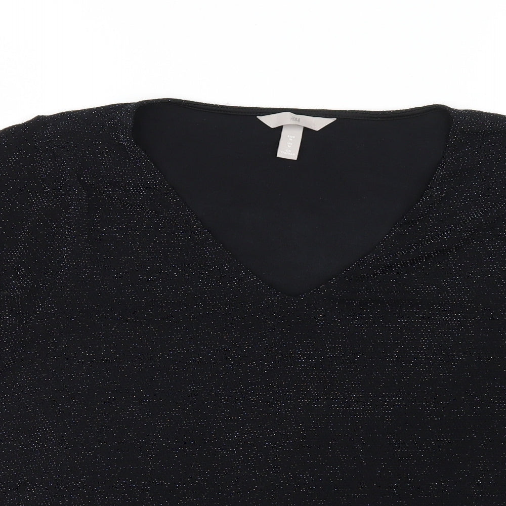 H&M Womens Black   Basic Blouse Size M