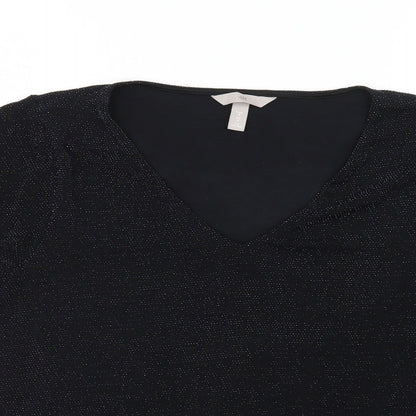 H&M Womens Black   Basic Blouse Size M