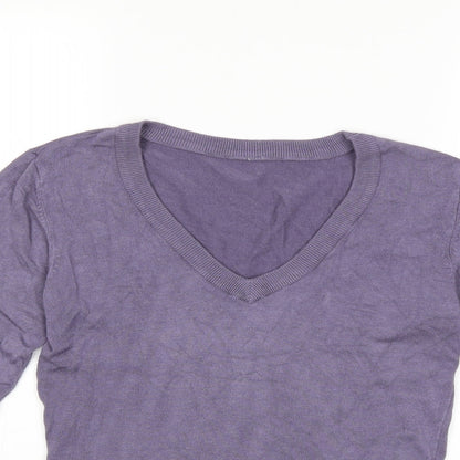 Preloved B YOUNG Womens Purple  Knit Pullover Jumper Size S - Detail