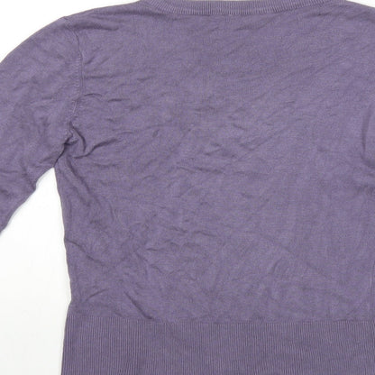 Preloved B YOUNG Womens Purple  Knit Pullover Jumper Size S - Label