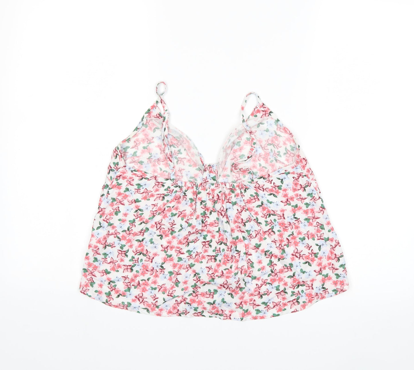 Pins & Needles Womens Pink Floral  Basic Tank Size S