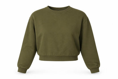 H&M Womens Green   Pullover Sweatshirt Size S