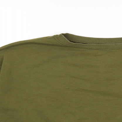 H&M Womens Green   Pullover Sweatshirt Size S