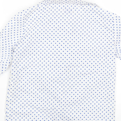 Over kids Girls White Polka Dot  Basic Blouse Size 6 Years