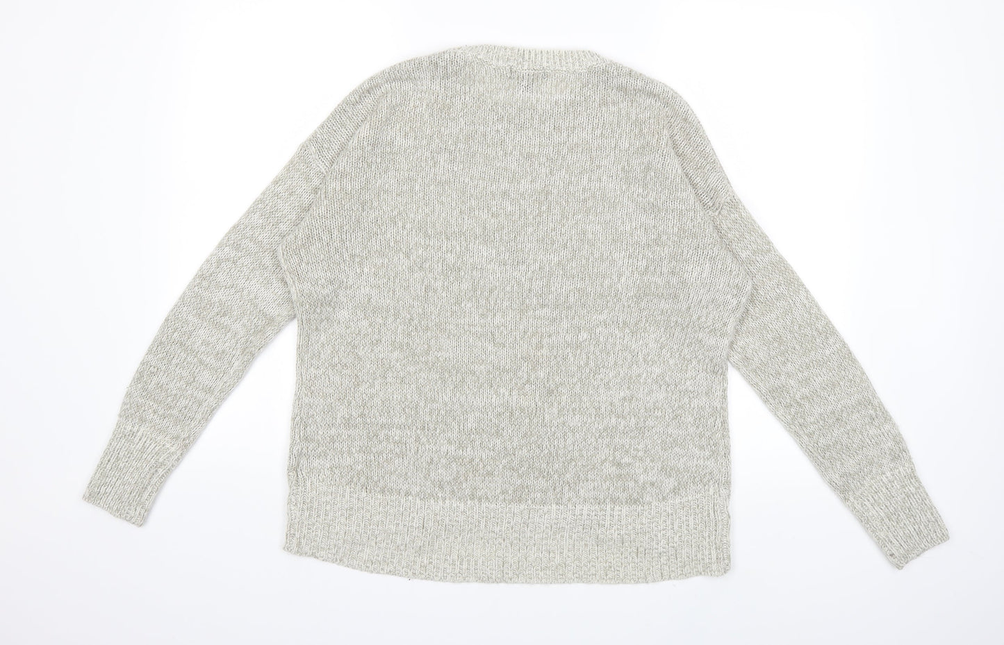 New Look Womens Grey  Knit Pullover Jumper Size M
