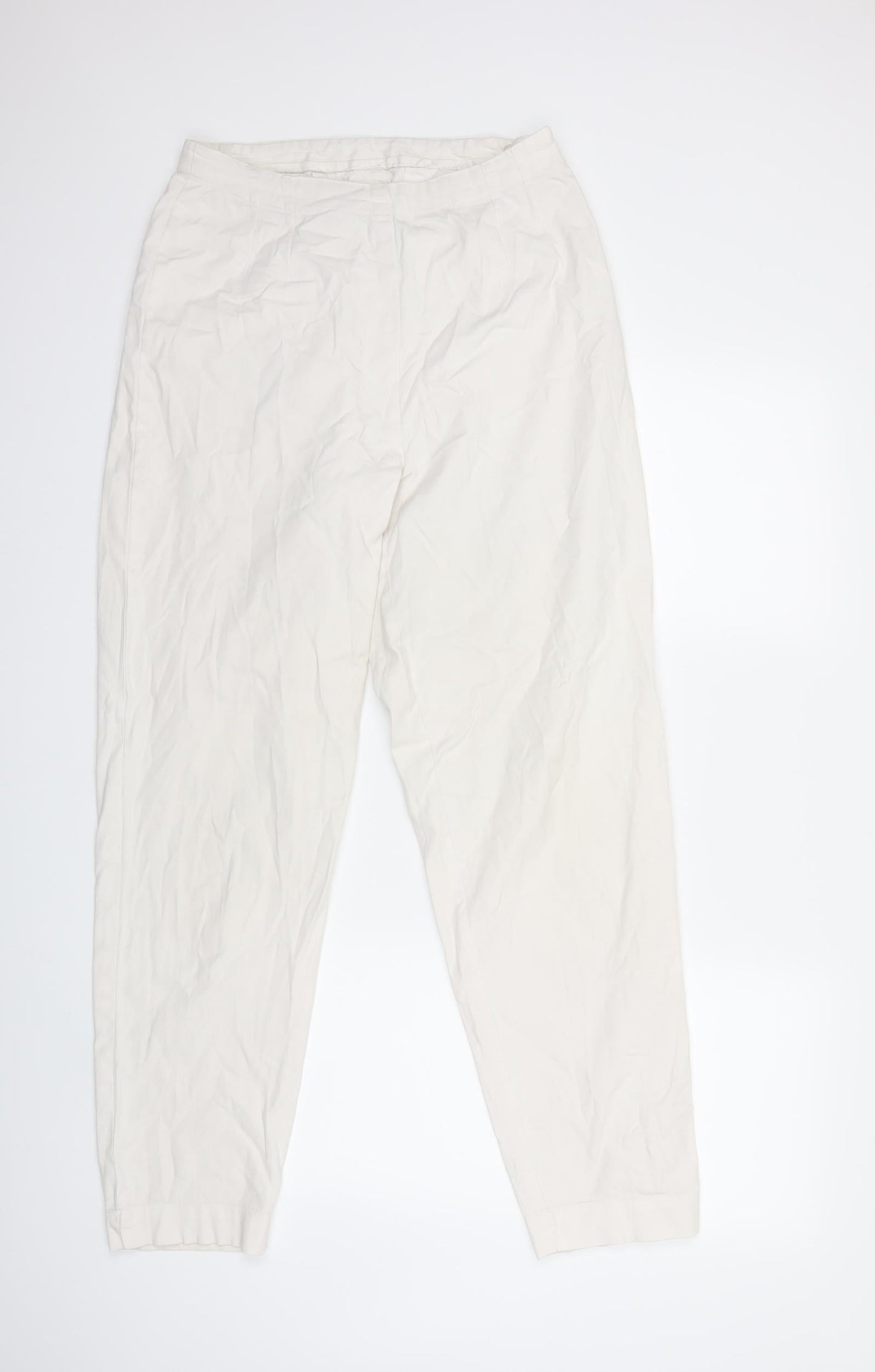 Preworn Womens White   Trousers  Size 28 in L30 in