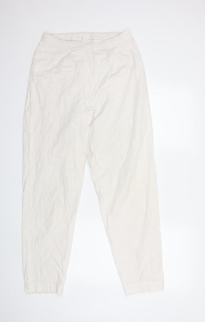 Preworn Womens White   Trousers  Size 28 in L30 in