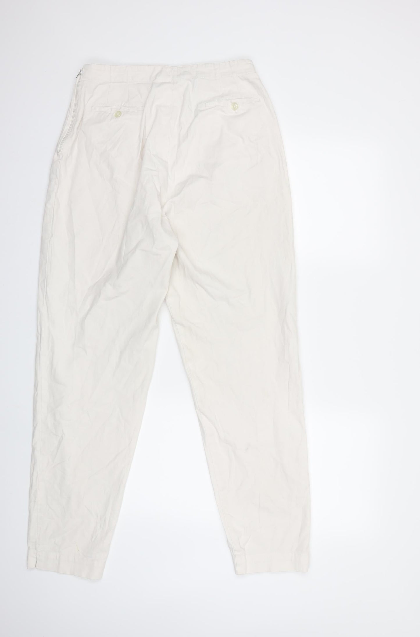 Preworn Womens White   Trousers  Size 28 in L30 in