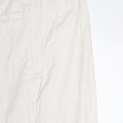 Preworn Womens White   Trousers  Size 28 in L30 in