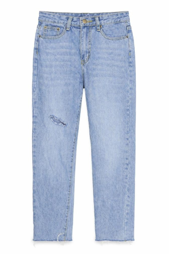 SheIn Womens Blue  Denim Straight Jeans Size M L27 in