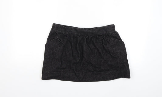 JOHANN Womens Black  Denim Mini Skirt Size M