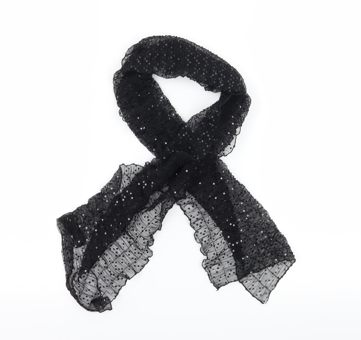 Preworn Womens Black    Scarf