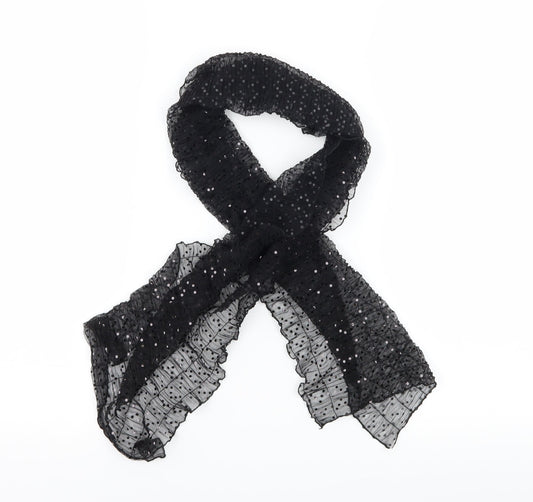 Preworn Womens Black    Scarf