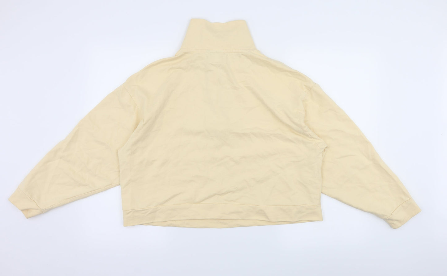 ASOS Womens Yellow  Jersey Pullover Sweatshirt Size 8