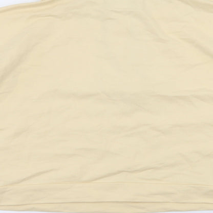 Preloved ASOS Womens Yellow  Jersey Pullover Sweatshirt Size 8 - Label